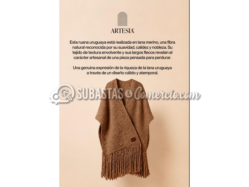 Ruana Artesanal de Artesia - Tradición Textil Uruguaya